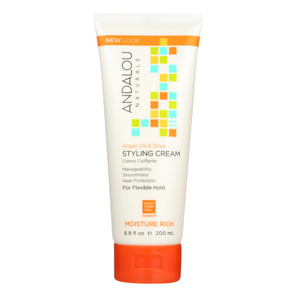 Andalou Naturals Argan Oil and Shea Styling Cream - 6.8 fl Ounce