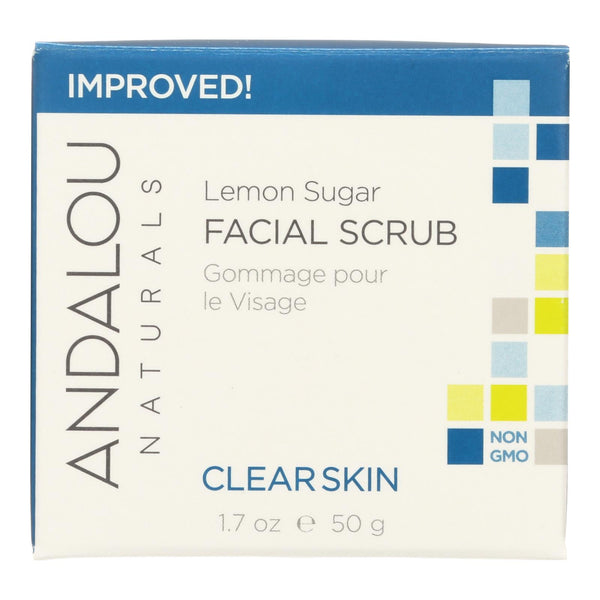 Andalou Naturals Clarifying Facial Scrub Lemon Sugar - 1.7 fl Ounce