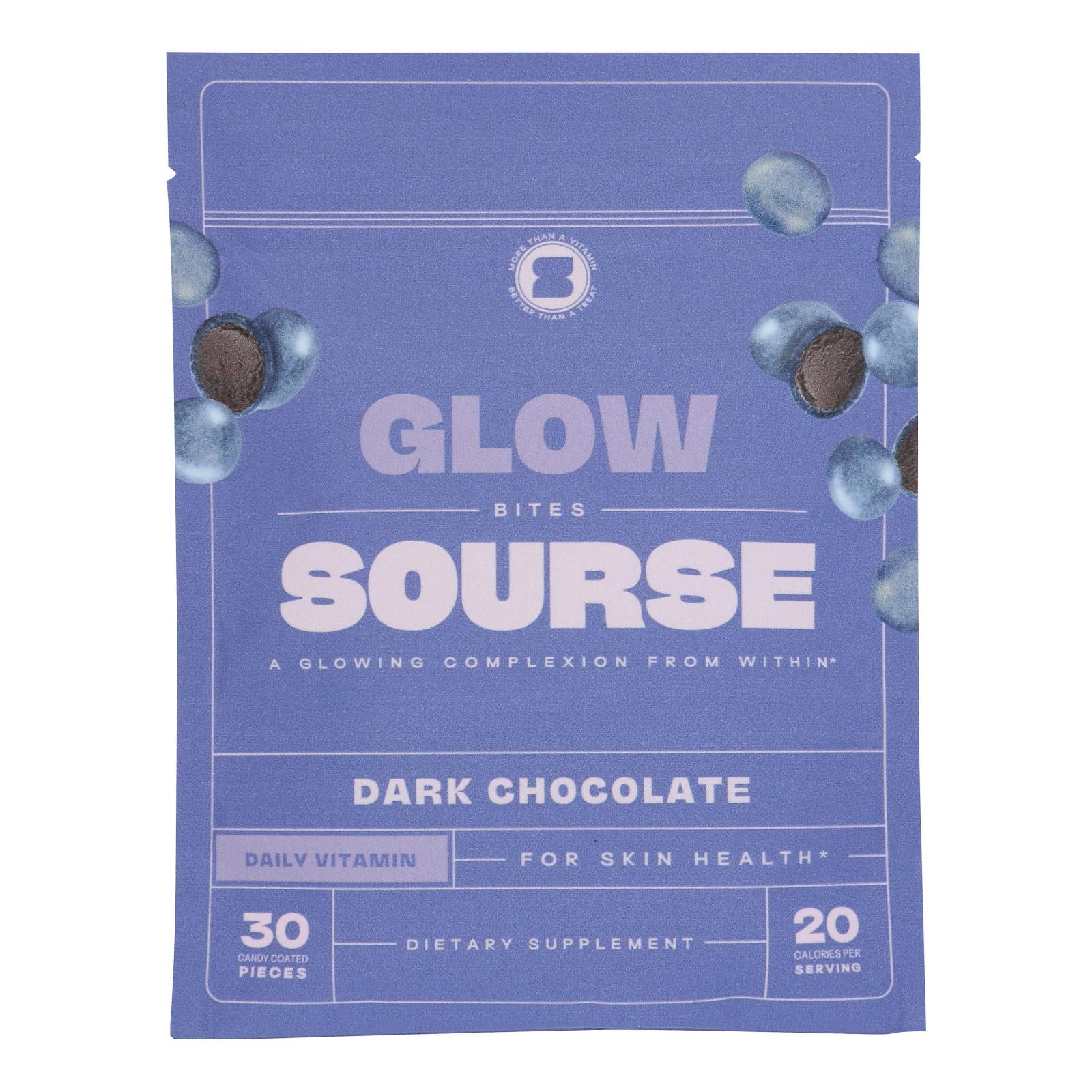 Sourse - Glow Bites Vitamin Infused Chocolate - Case of 6-2.2 Ounce