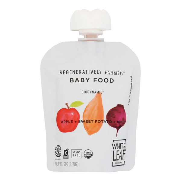White Leaf Provisions - Baby Food Apple Swtpt Bt - Case of 6 - 3.2 Ounce