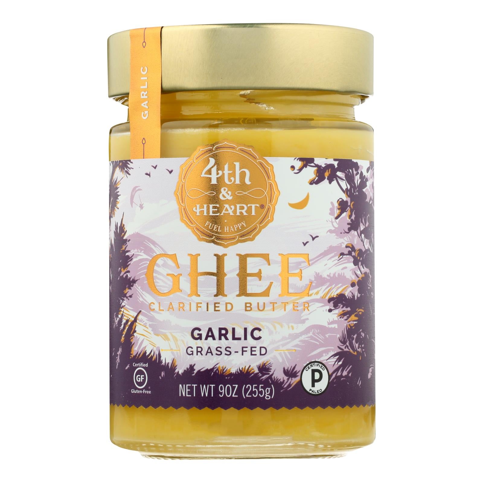 4th and Heart - Ghee - Garlic - Case of 6 - 9 Ounce