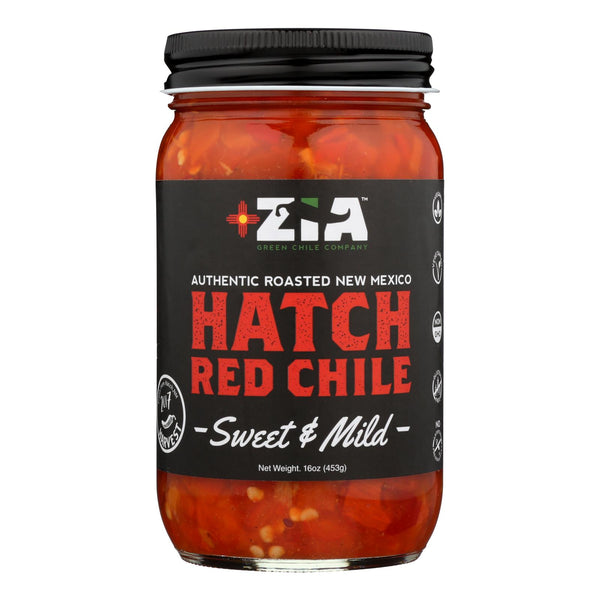 Zia Green Chile Company - Red Chile Swt/mld Hatch - Case of 6 - 16 Ounce