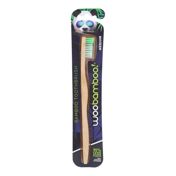 Woobamboo! Adult Medium Toothbrushes  - Case of 6 - Count