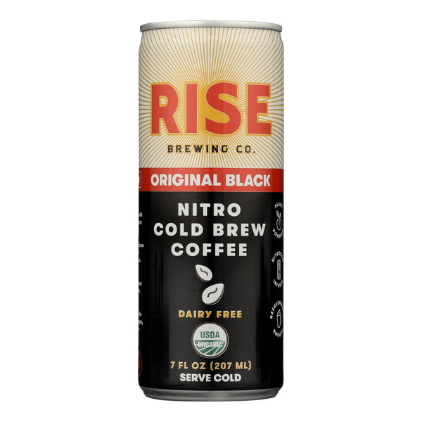 Rise Brewing Co - Cld Brew Coffee Org Black - Case of 12 - 7 Fluid Ounce