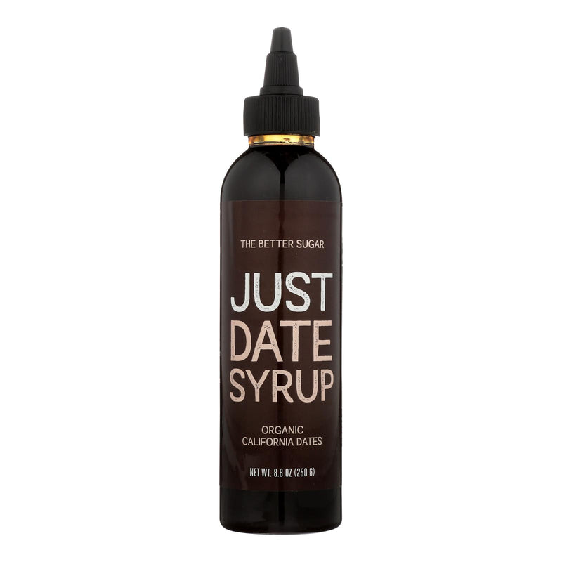 Just Date Syrup 100% Organic California Dates Syrup - Case of 6 - 8.8 Ounce