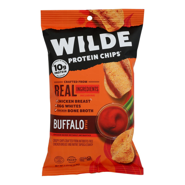 Wilde - Chicken Chips Buffalo - Case of 12 - 2.25 Ounce