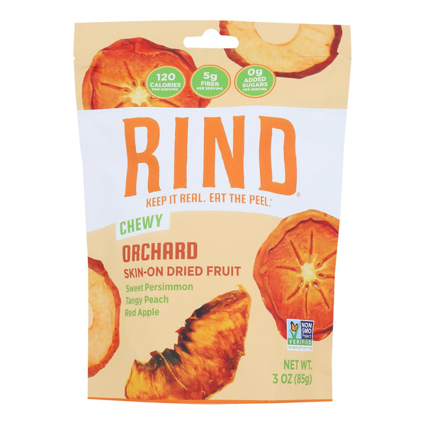 Rind Snacks - Dried Fruit Blend Orchard - Case of 12 - 3 Ounce