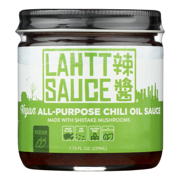 Lahtt Sauce Co - Sauce Chili Oil Vegan - Case of 6 - 7.75 Ounce