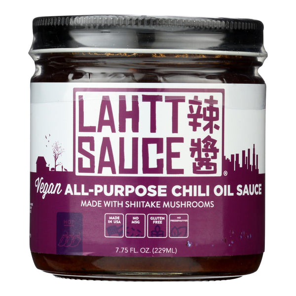 Lahtt Sauce Co - Sauce Chili Oil Hot Vegan - Case of 6 - 7.75 Ounce