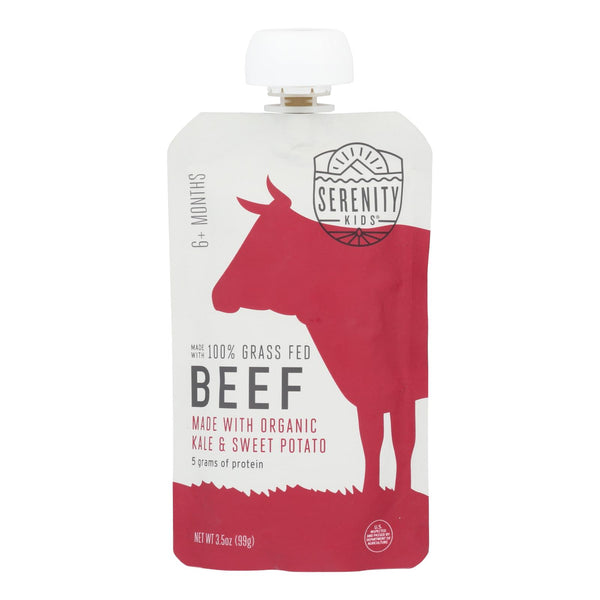 Serenity Kids Llc - Pouch Beef Kale S Pot - Case of 6 - 3.5 Ounce