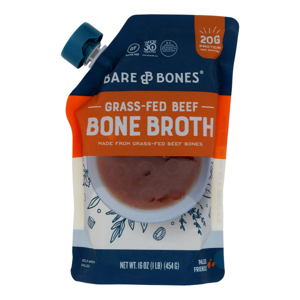 Bare Bones Classic Bone Broth  - Case of 6 - 16 Fluid Ounce
