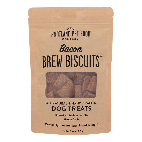 Portland Pet Food Company - Dog Treats Bacon Brw Bsct - Case of 6-5 Ounce