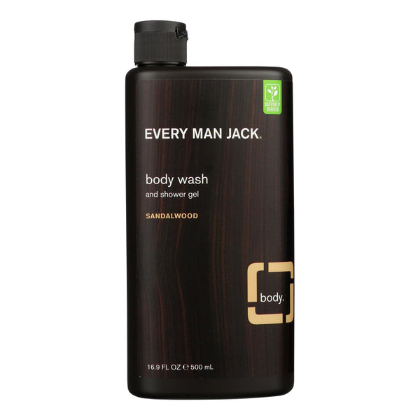Every Man Jack Body Wash Sandalwood - 1 Each - 16.9 fl Ounce.