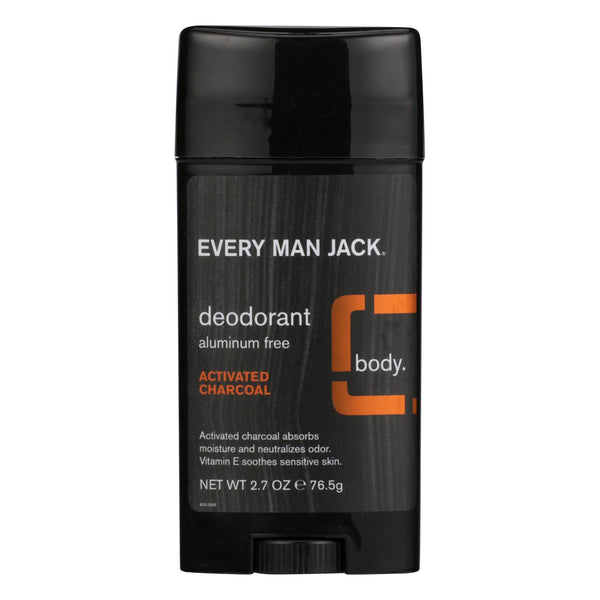 Every Man Jack - Deodorant Activated Charcoal - 1 Each - 2.7 Ounce
