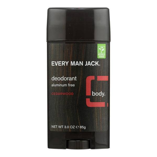 Every Man Jack Body Deodorant - Cedarwood - Aluminum Free - 3 Ounce