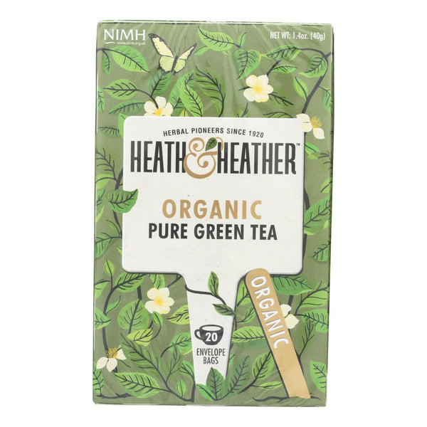 Heath & Heather - Tea Pure Green Tea - Case of 6-20 Count