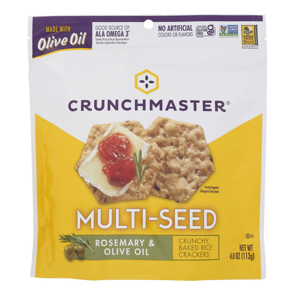 Crunchmaster - Multiseed Crckr Rsmry&olv - Case of 12 - 4 Ounce