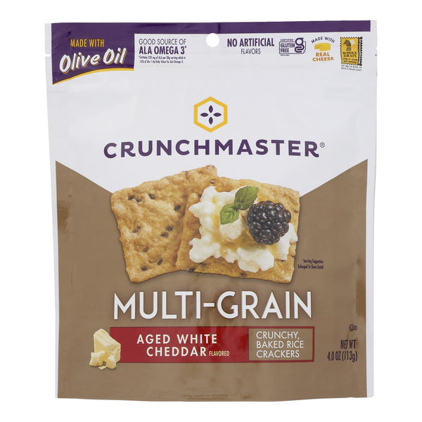 Crunchmaster - Multigrn Cracker White Chddr - Case of 12 - 4 Ounce