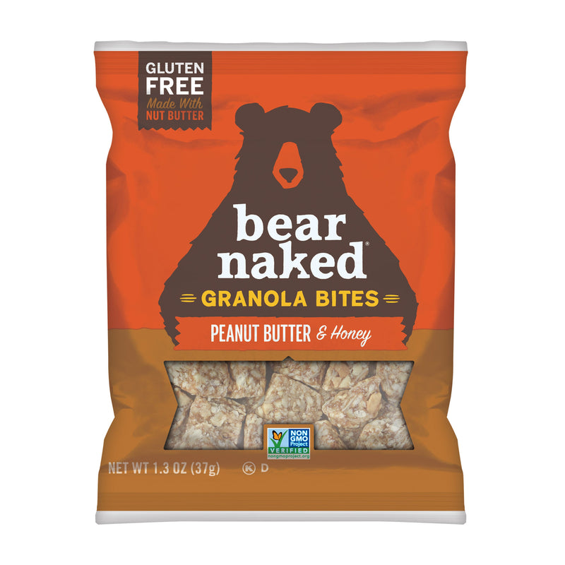 Bear Naked Peanut Butter And Honey Granola Bites 1.3 Ounce Size - 50 Per Case.