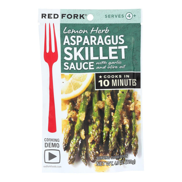 Red Fork Seasoning Sauce - Lemon Herbs Asparagus - Case of 8 - 4 Ounce.
