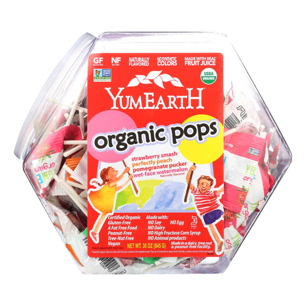 Yumearth Counter Top Assorted Fruit Lollipops Bin  - 1 Each - 30 Ounce
