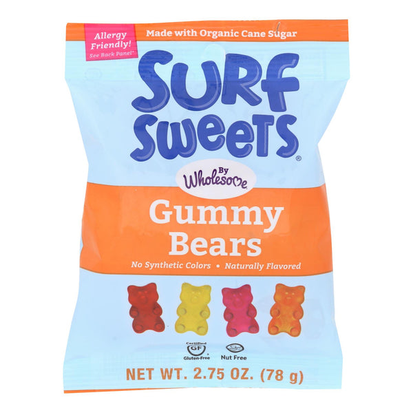 Surf Sweets Gummy Bears - Sweet - Case of 12 - 2.75 Ounce.