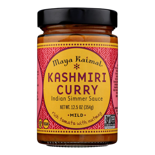 Maya Kaimal Indian Simmer Sauce Kashmiri Curry - Case of 6 - 12.5 Ounce.