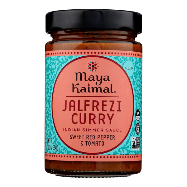 Maya Kaimal Indian Simmer Sauce - Jalfrezi Curry - Case of 6 - 12.5 Ounce.