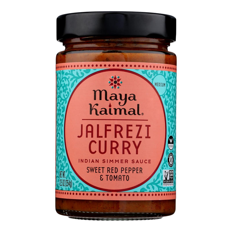 Maya Kaimal Indian Simmer Sauce - Jalfrezi Curry - Case of 6 - 12.5 Ounce.