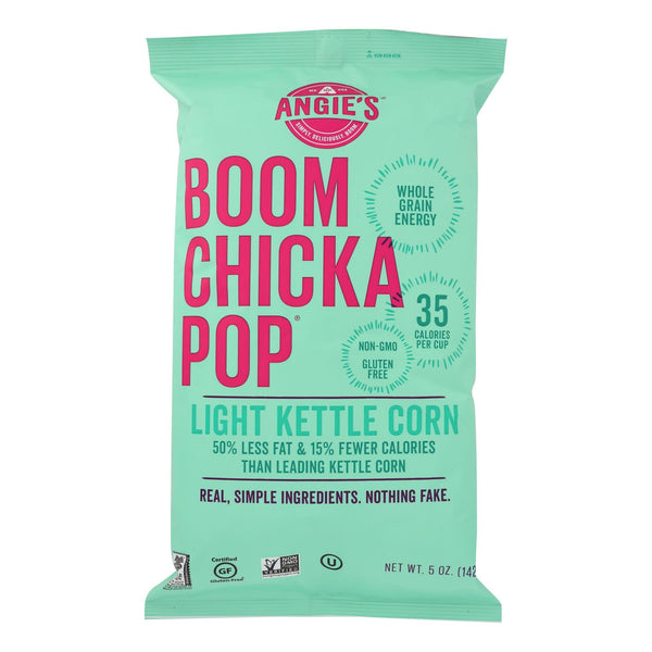 Angie's Kettle Corn Boom Chicka Pop Lightly Sweet Popcorn - Case of 12 - 5 Ounce.