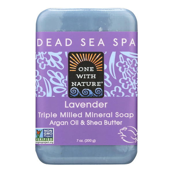 One With Nature Dead Sea Mineral Soap Lavender - 7 Ounce