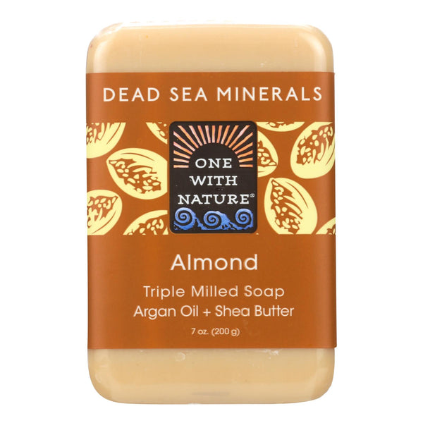 One With Nature Almond Soap Bar - 7 Ounce