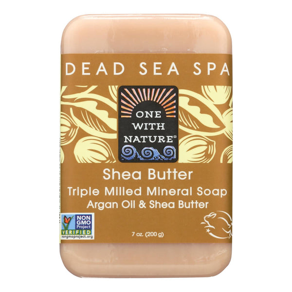 One With Nature Dead Sea Mineral Shea Butter Soap - 7 Ounce