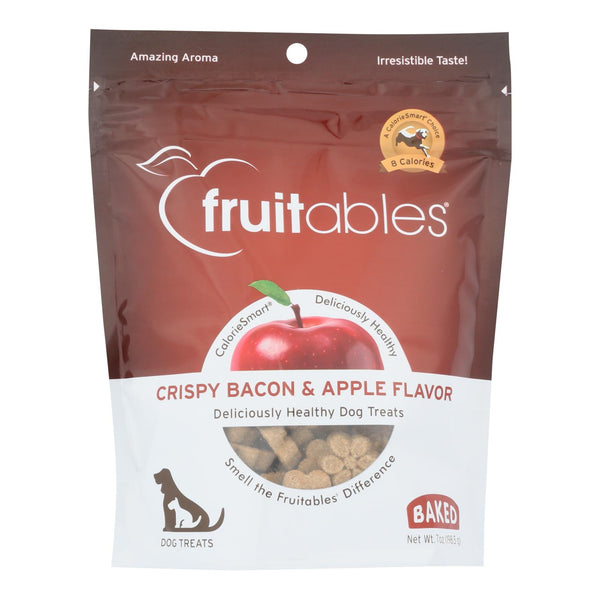 Fruitables - Dog Trts Crunch Bacon Apple - Case of 8 - 7 Ounce