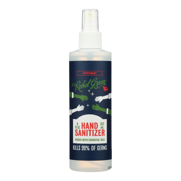 Rebel Green - Hand Santzr Spray Pprmint - Case of 9-8 Fluid Ounce