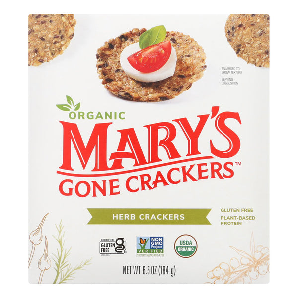 Mary's Gone Crackers Herb Crackers  - Case of 6 - 6.5 Ounce
