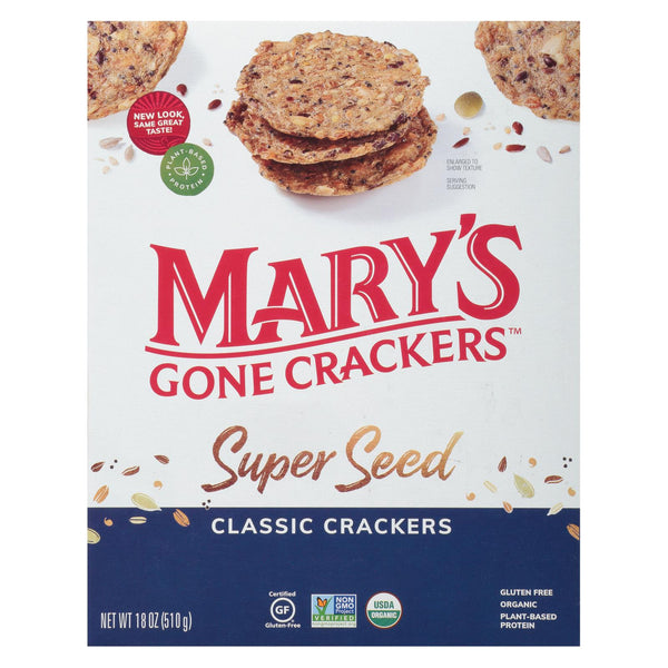 Mary's Gone Crackers - Cracker Super Seed - Case of 6 - 18 Ounce