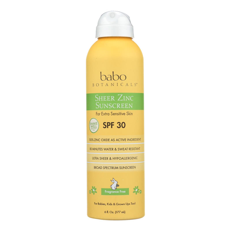 Babo Botanicals - Sunscreen - Fragrance Free - 1 Each - 6 fl Ounce.