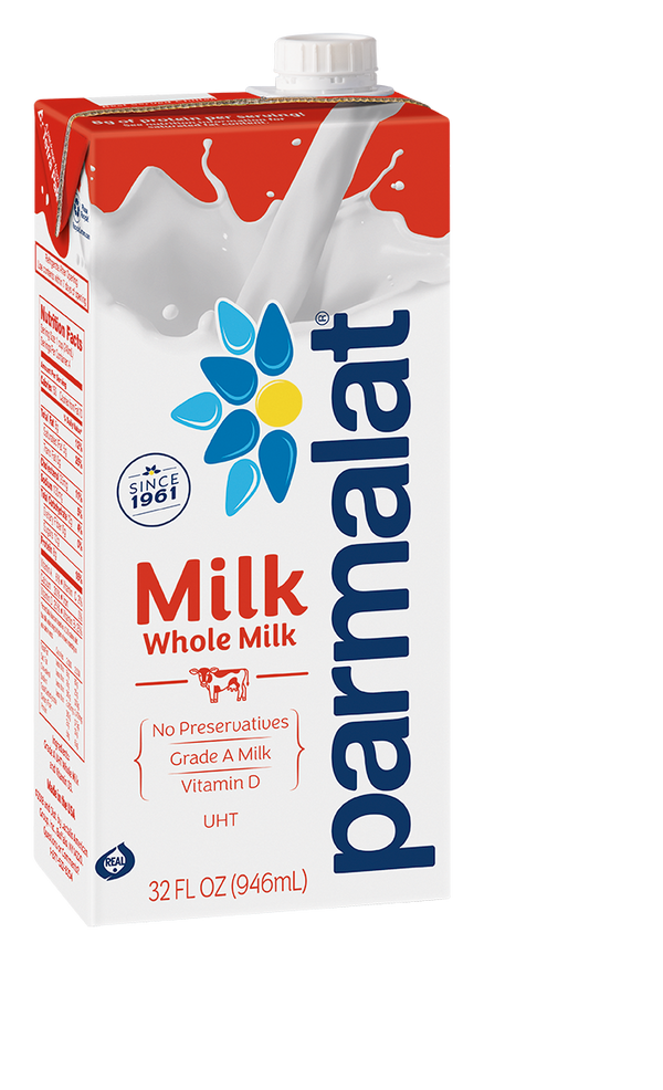 Parmalat Whole Milk Shelf Stable Ultra Hightemperature Pasteurized 2.15 Pound Each - 12 Per Case.