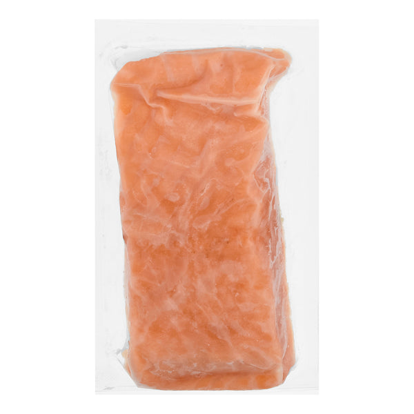 Raw Atlantic Salmon Portions Vacuum Packed 10 Pound Each - 1 Per Case.