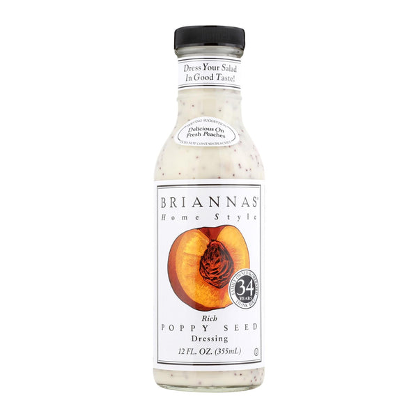 Brianna's - Salad Dressing - Poppy Seed - Case of 6 - 12 Fl Ounce.