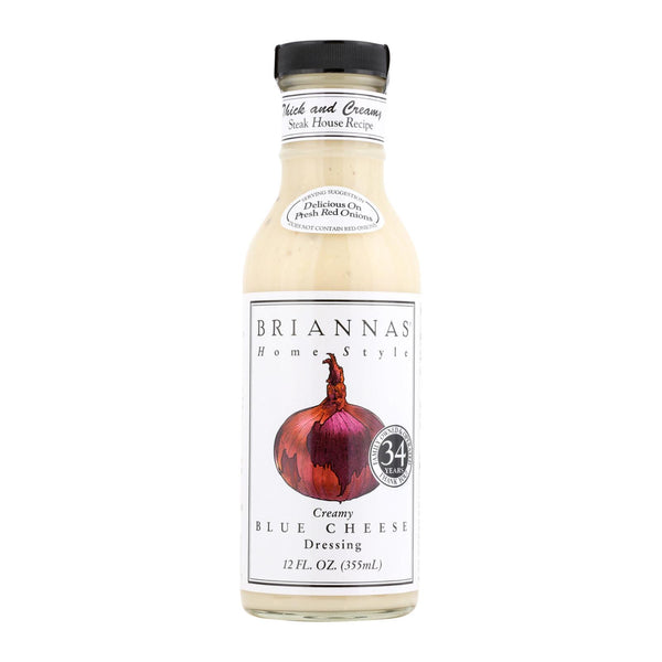 Brianna's - Salad Dressing - Creamy Blue Cheese - Case of 6 - 12 Fl Ounce.
