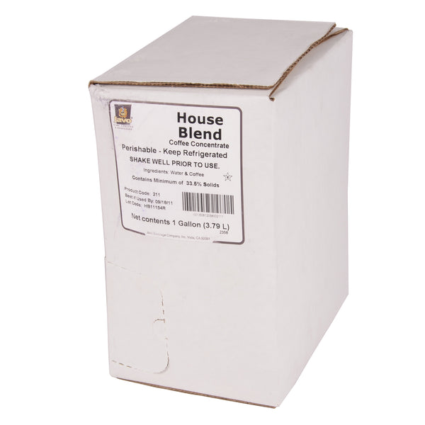 Javo Beverage House Blend Coffee Bag Inbox 1 Gallon - 1 Per Case.