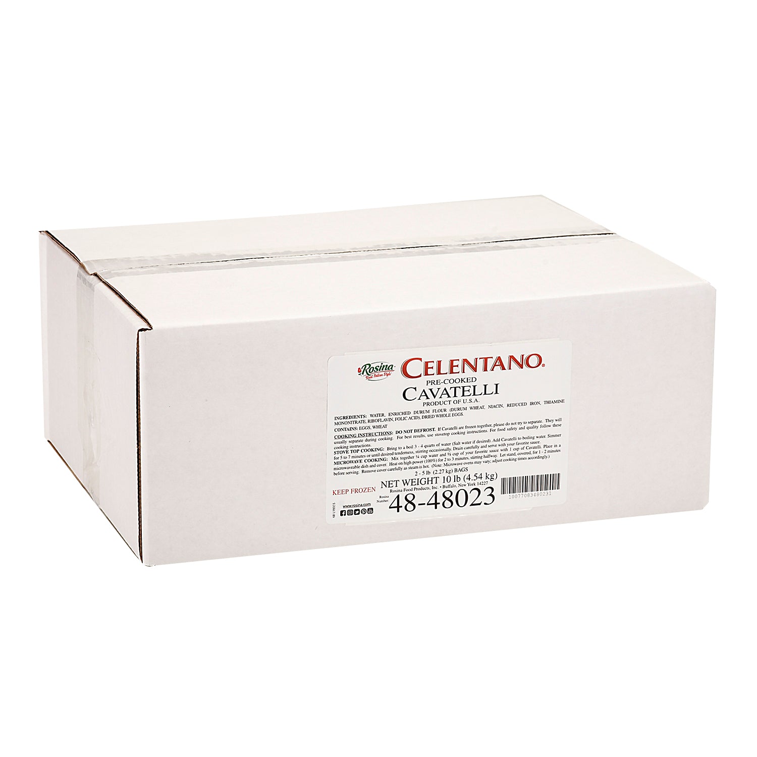 Celentano Cavatelli 5 Pound Each - 2 Per Case.