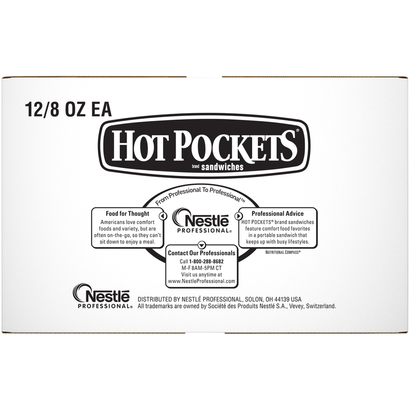 Hot Pocket Individually Wrapped Philly Steak & Cheese 8 Ounce Size - 12 Per Case.