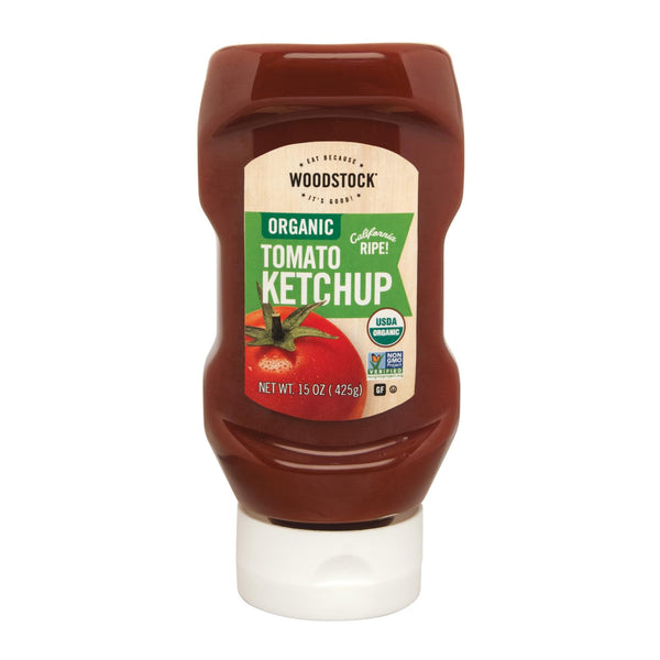 Woodstock Organic Tomato Ketchup - Case of 16 - 15 Ounce