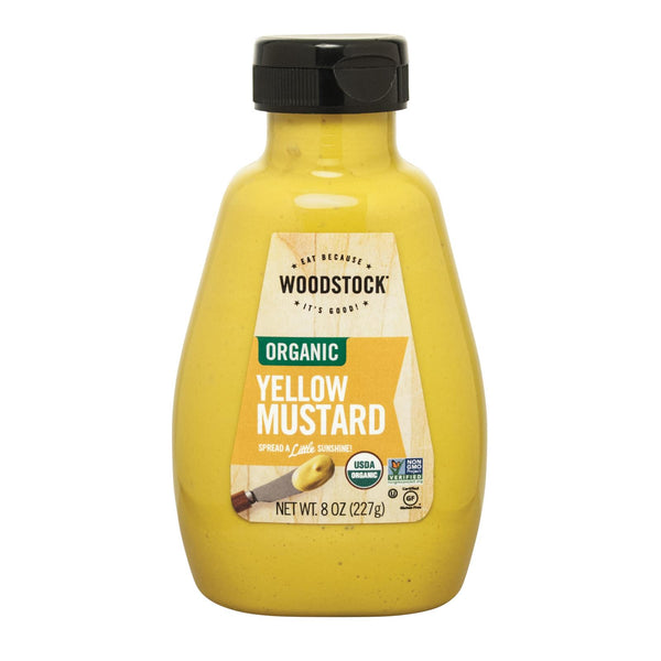 Woodstock Organic Yellow Mustard - Case of 12 - 8 Ounce