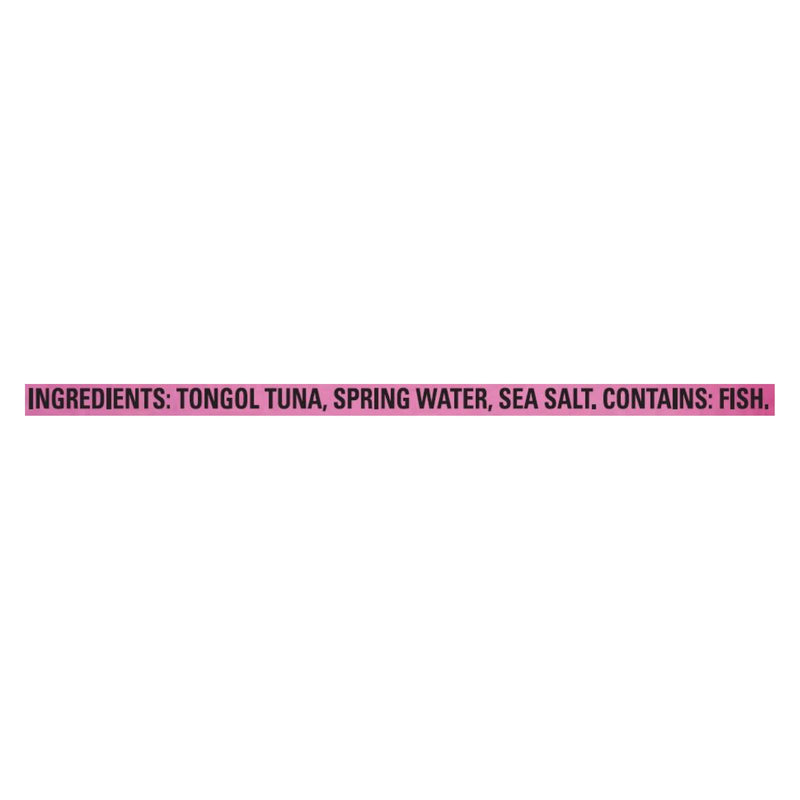 Natural Sea Wild Tongol Tuna, Salted, Chunk Light - Case of 12 - 5 Ounce