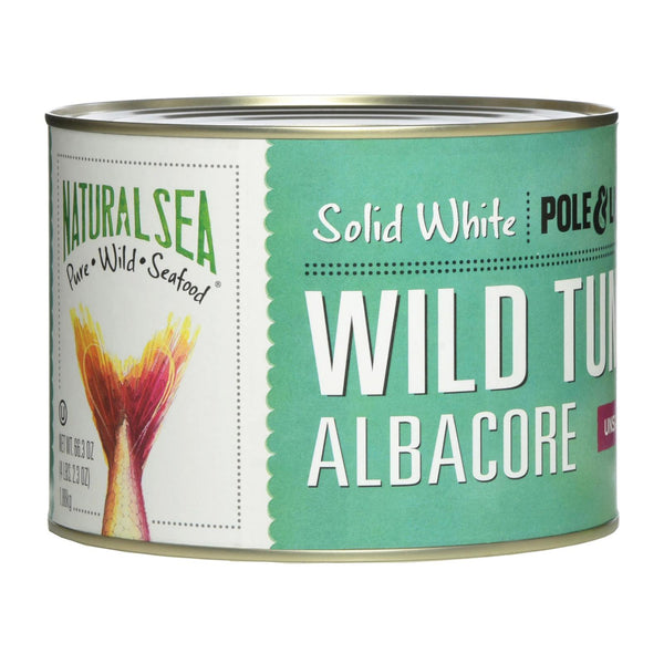 Natural Sea - Wld Albacre Tuna Unsalted - Case of 6 - 66.3 Ounce