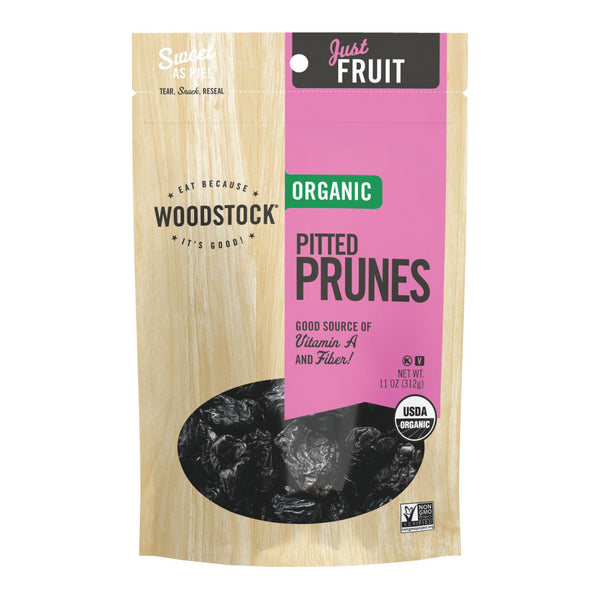 Woodstock Organic Pitted Prunes - Case of 8 - 11 Ounce